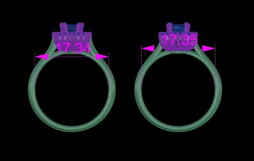 Cluster Rings Collection 3D print model_30