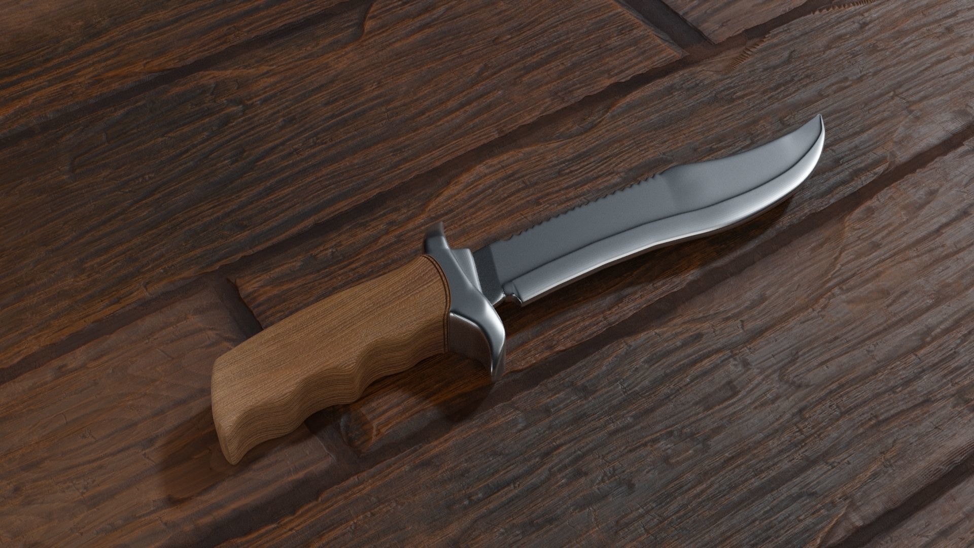 3D Knife 3D model_1