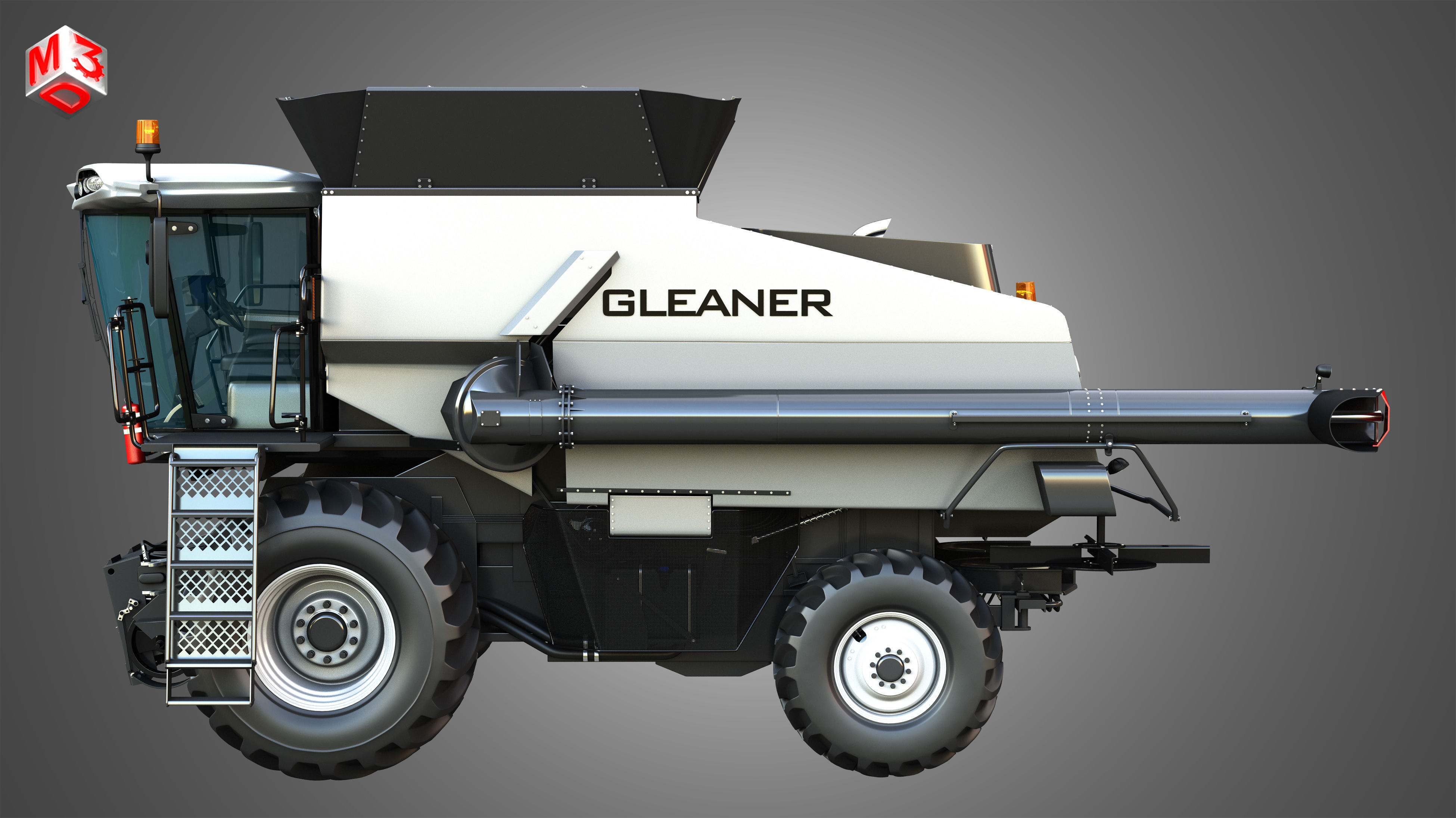S96 - Combine Harvester - without Harvester Header 3D model_5