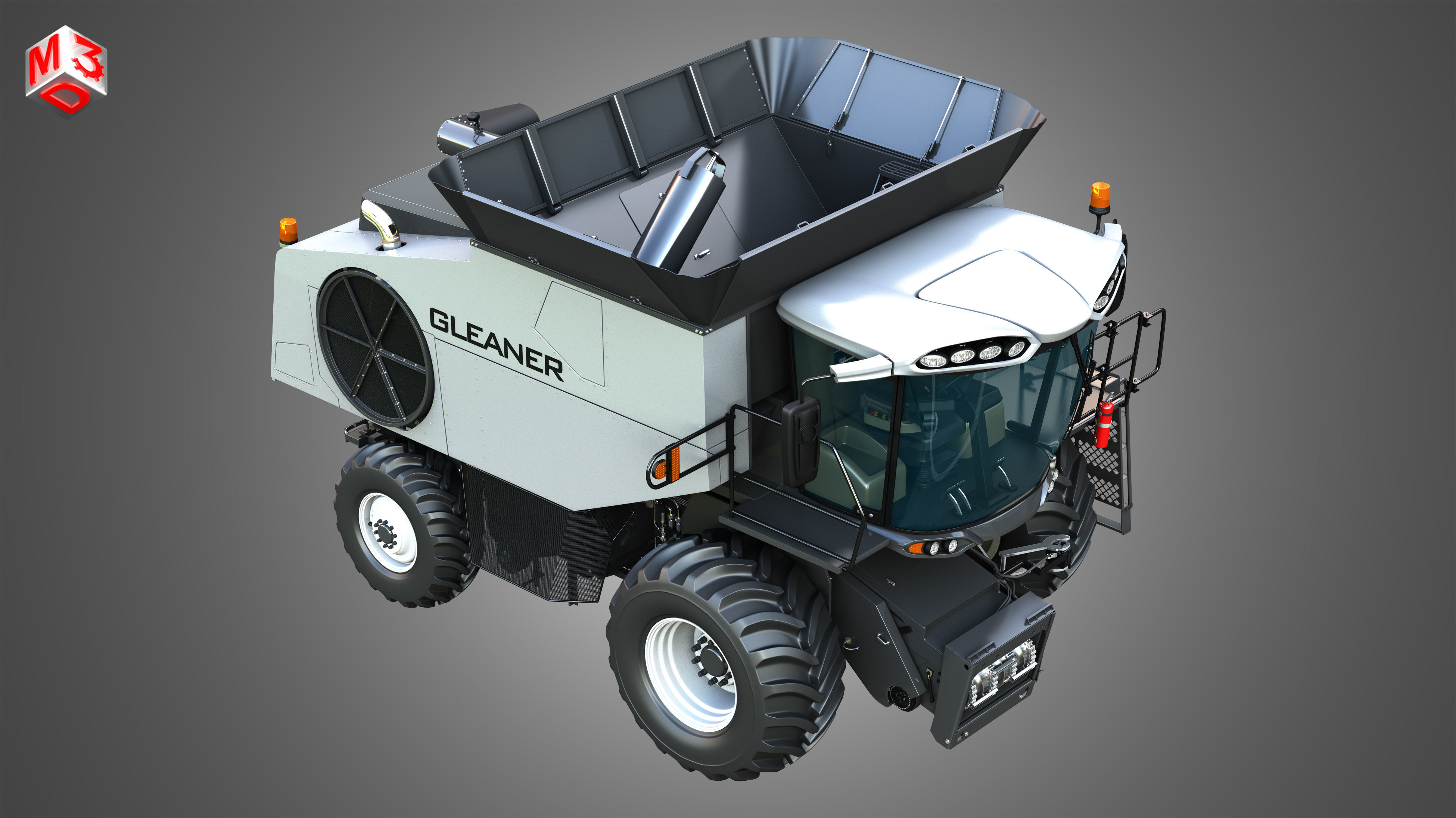 S96 - Combine Harvester - without Harvester Header 3D model_15