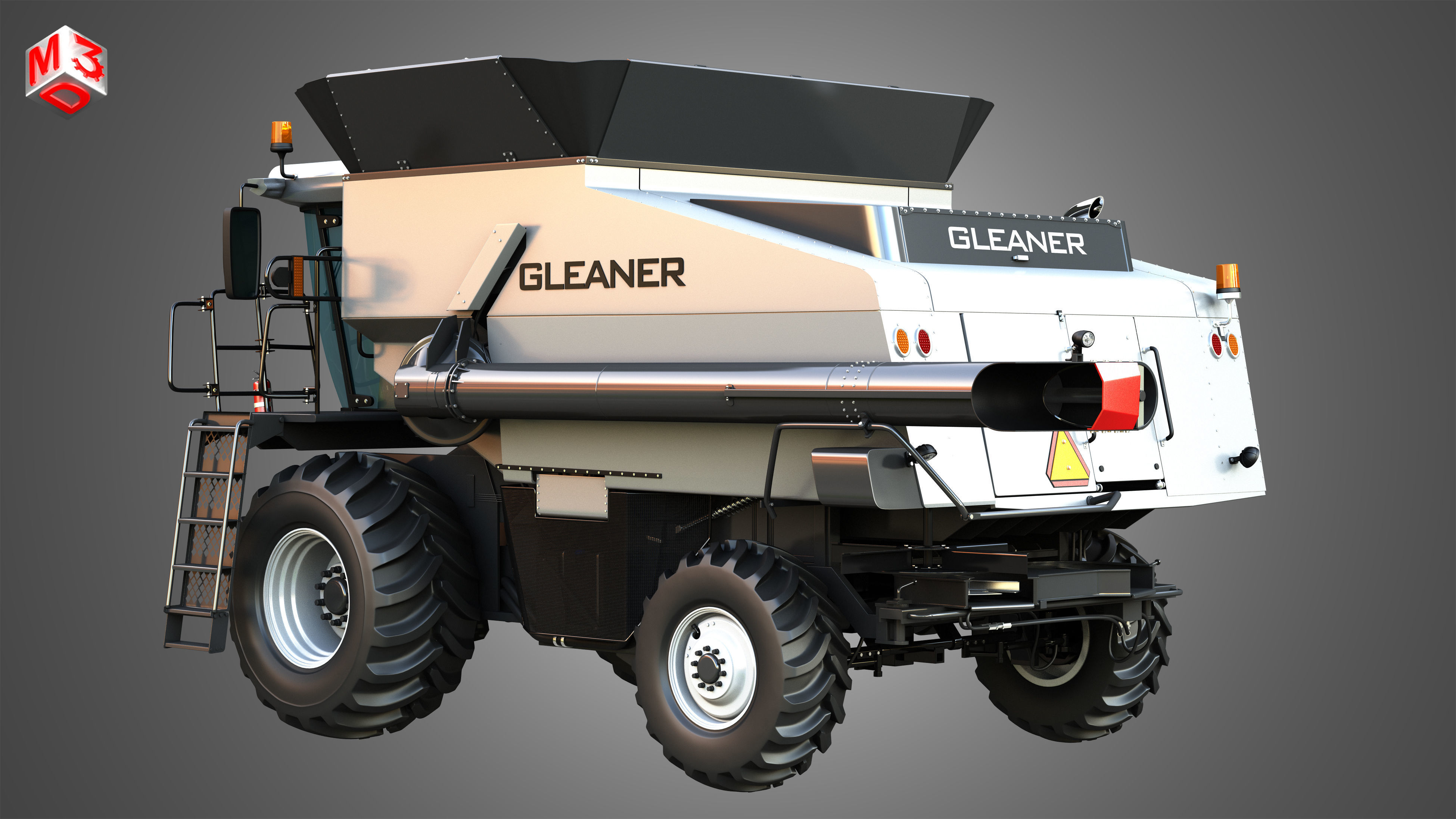 S96 - Combine Harvester - without Harvester Header 3D model_4
