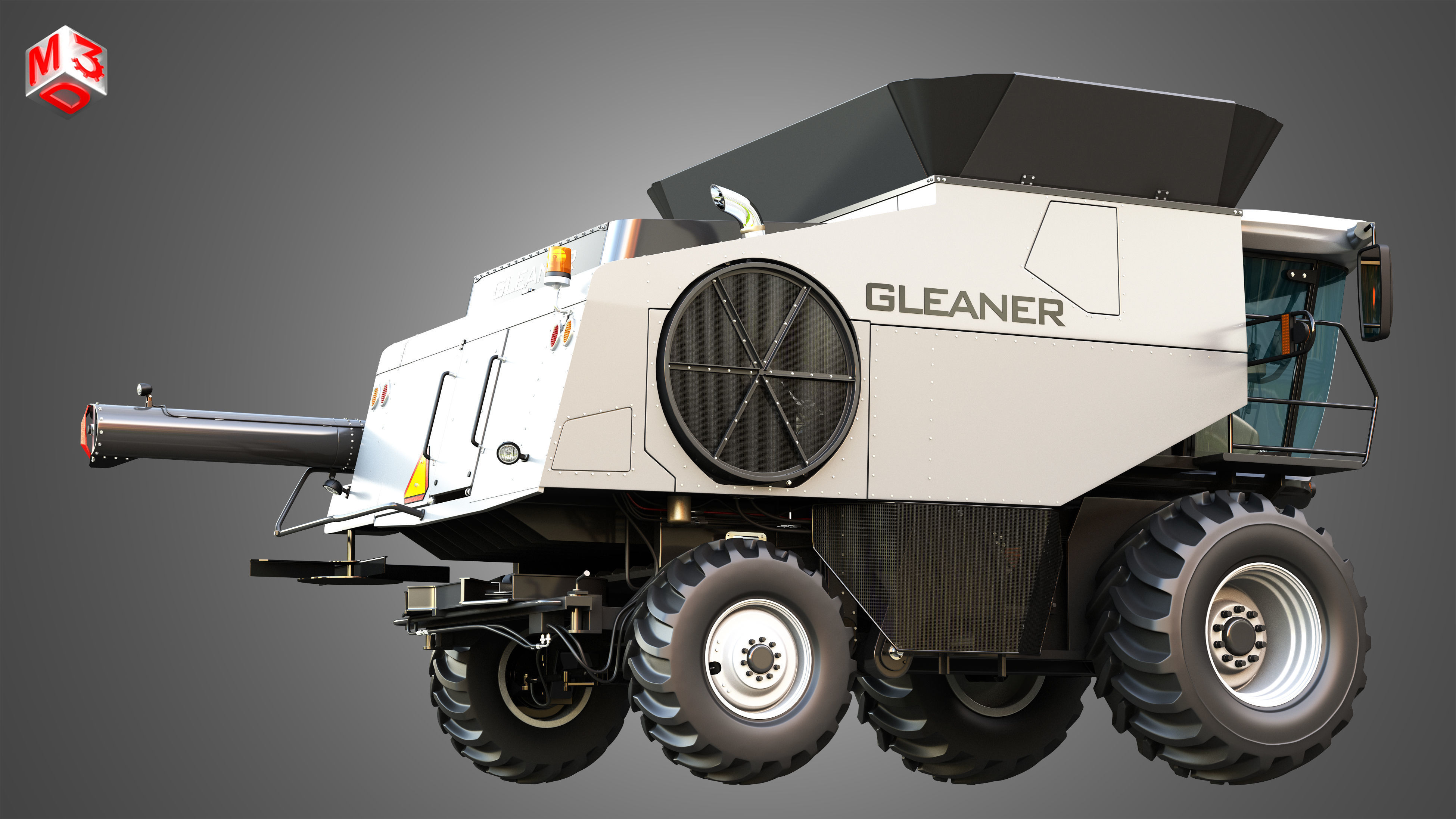 S96 - Combine Harvester - without Harvester Header 3D model_8