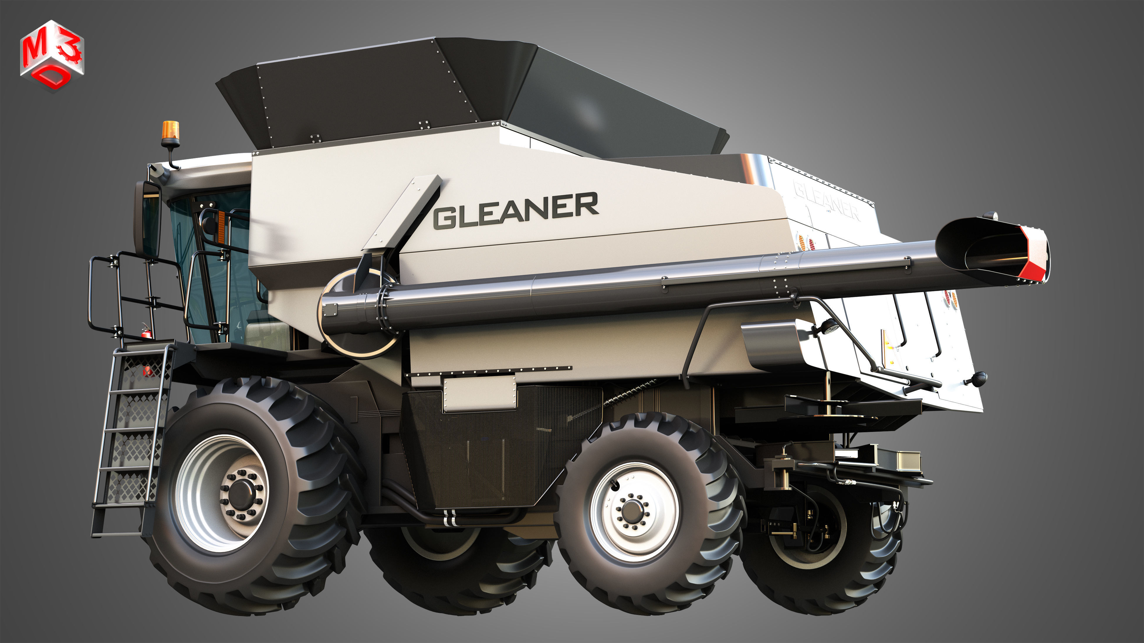 S96 - Combine Harvester - without Harvester Header 3D model_10