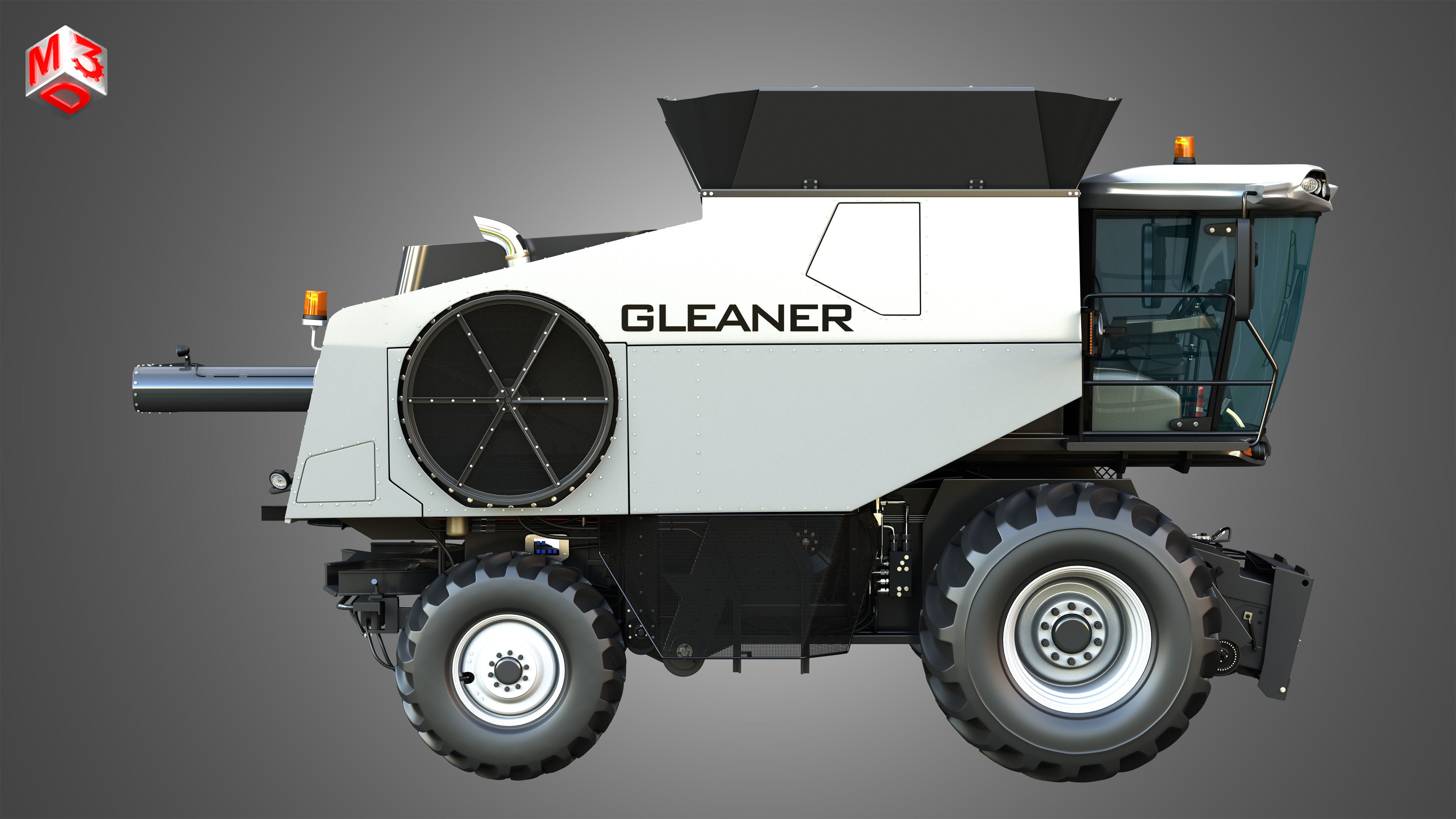 S96 - Combine Harvester - without Harvester Header 3D model_6