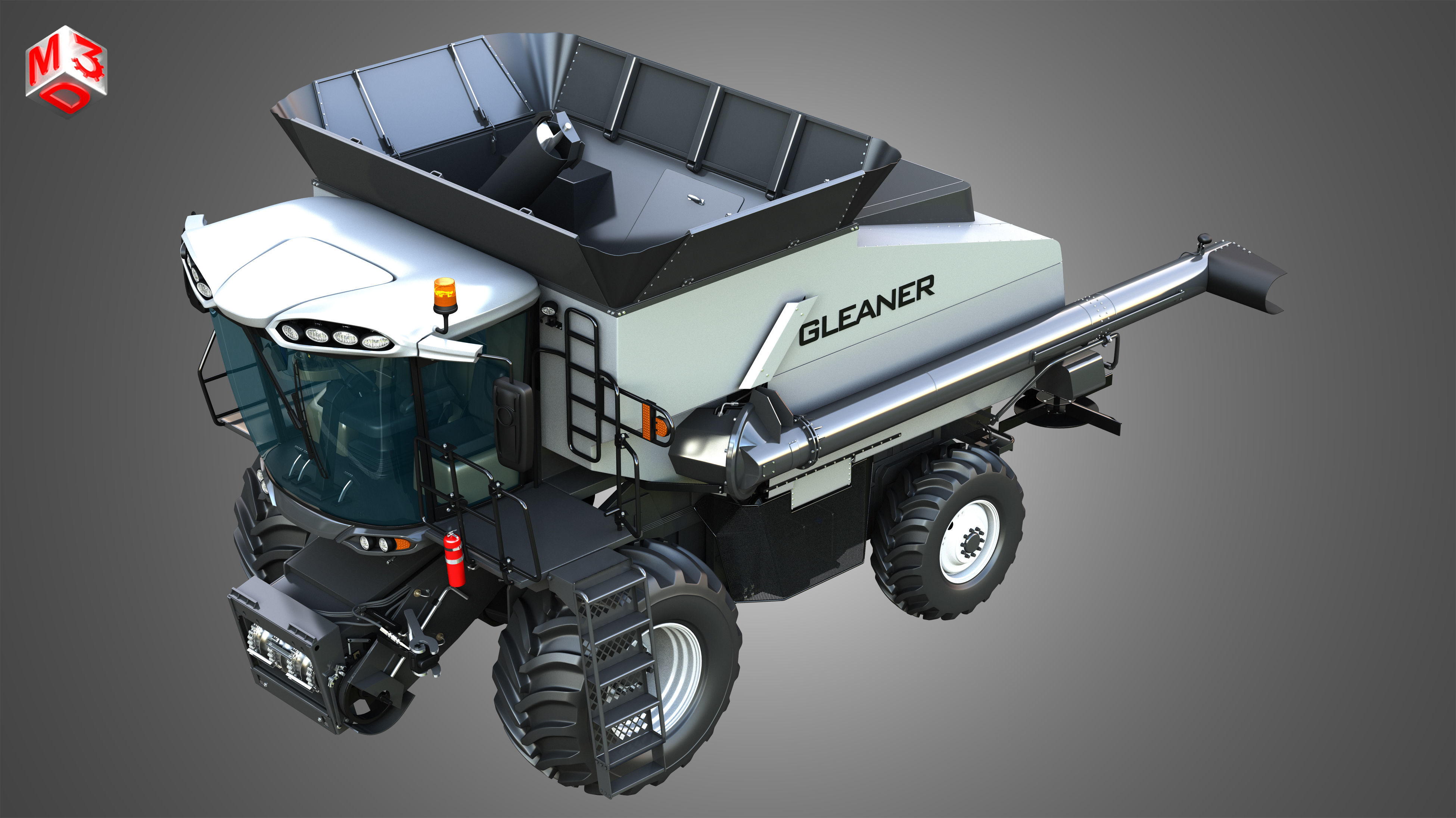 S96 - Combine Harvester - without Harvester Header 3D model_13