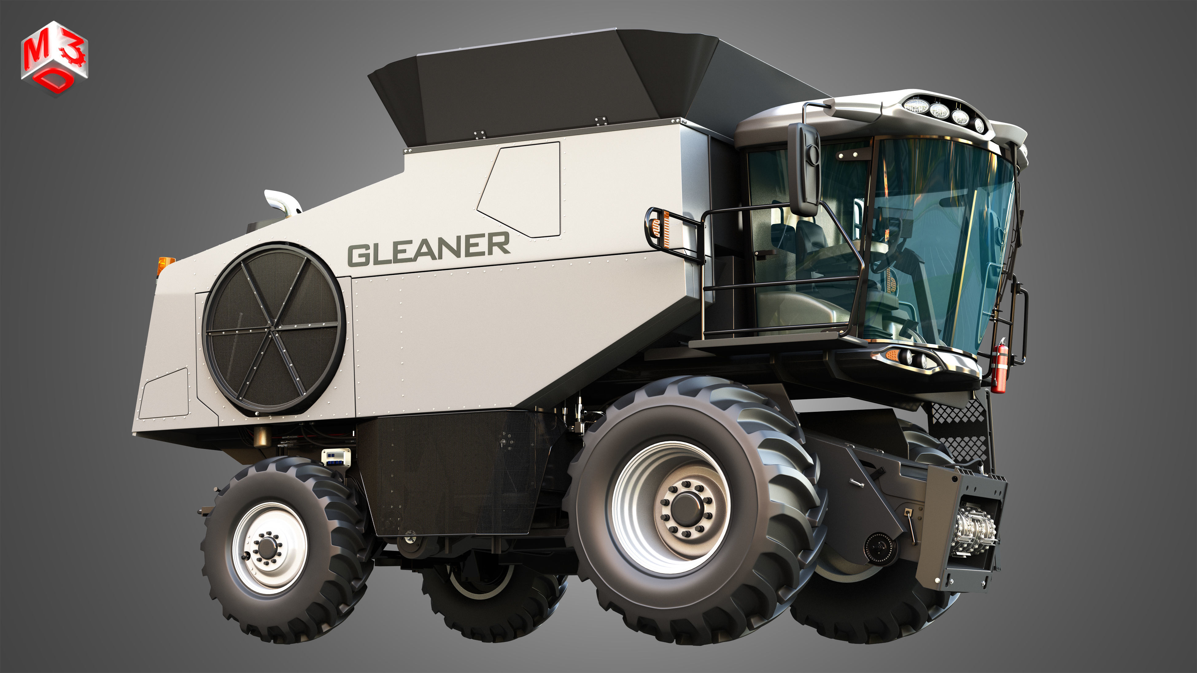 S96 - Combine Harvester - without Harvester Header 3D model_9