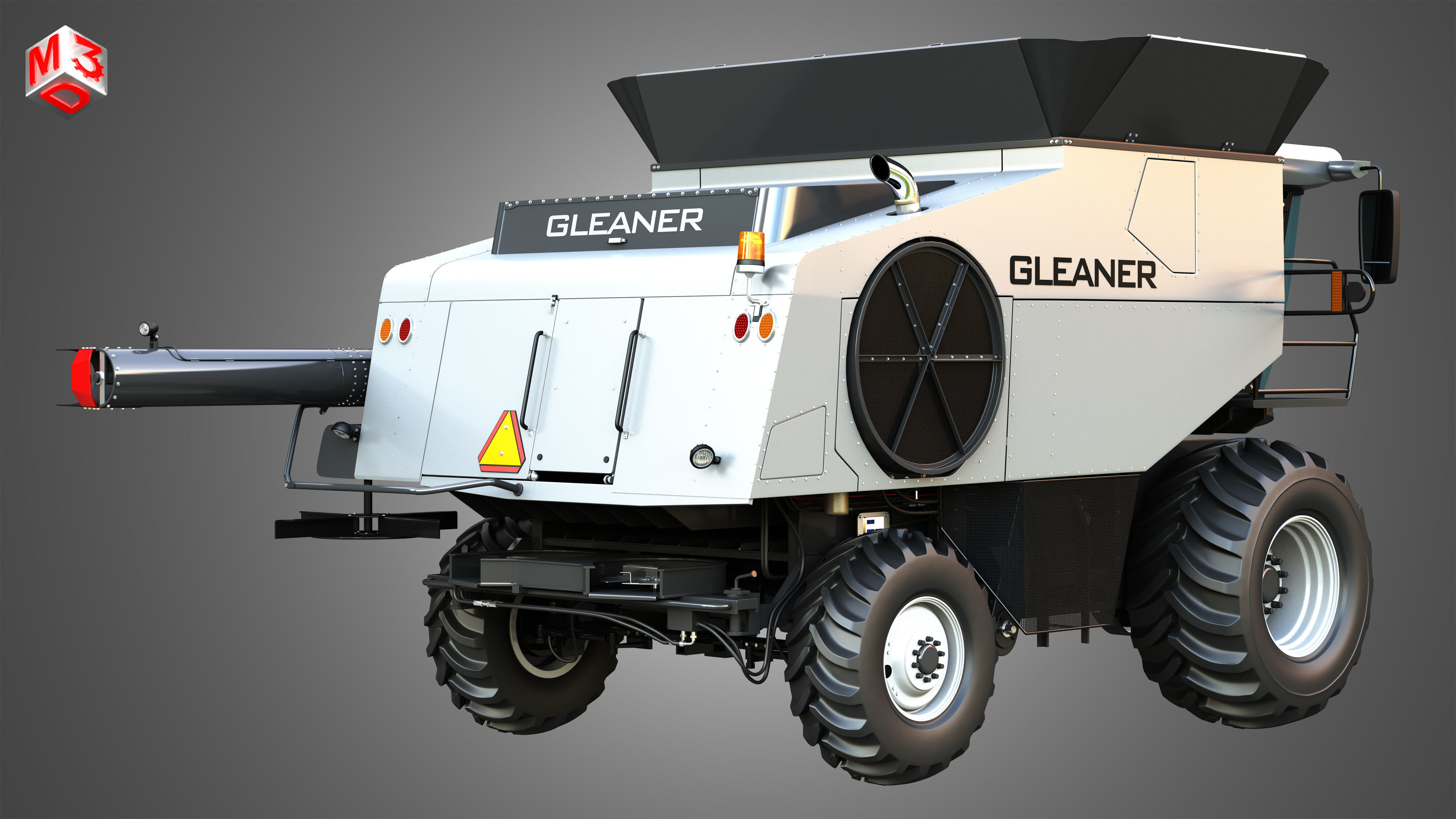 S96 - Combine Harvester - without Harvester Header 3D model_2