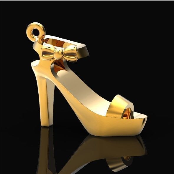 fashionable stylish pendant women shoe sandals 439  3D print model_1