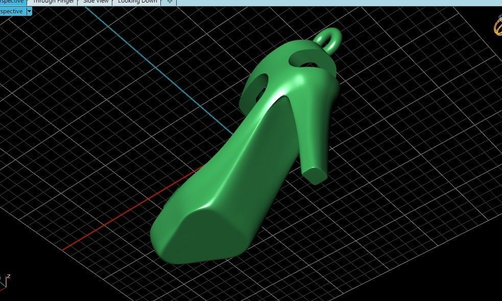 fashionable stylish pendant women shoe sandals 439  3D print model_13