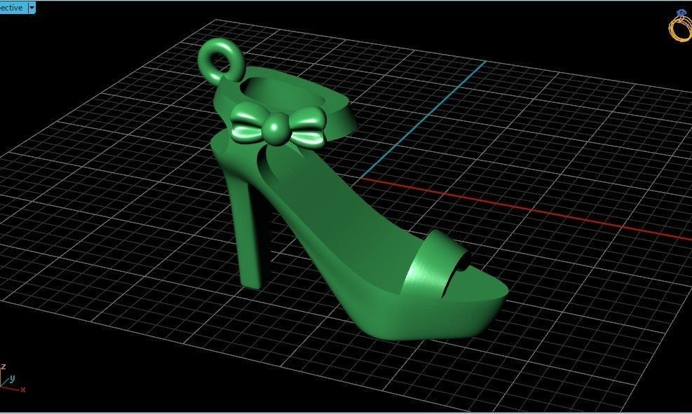 fashionable stylish pendant women shoe sandals 439  3D print model_11