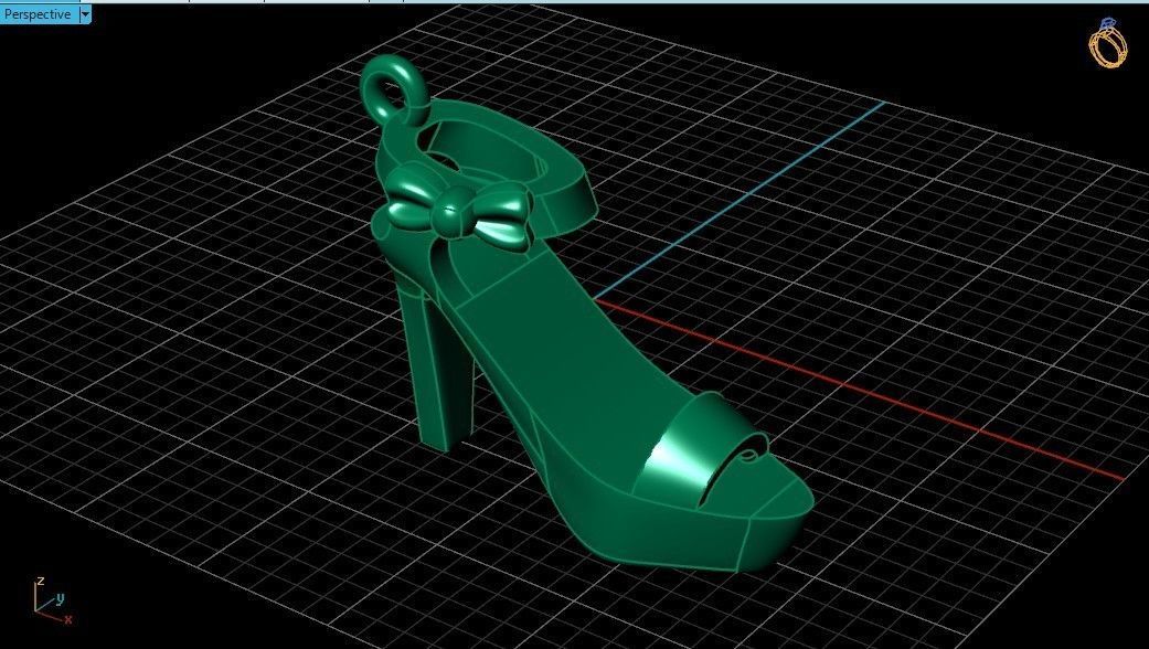 fashionable stylish pendant women shoe sandals 439  3D print model_8