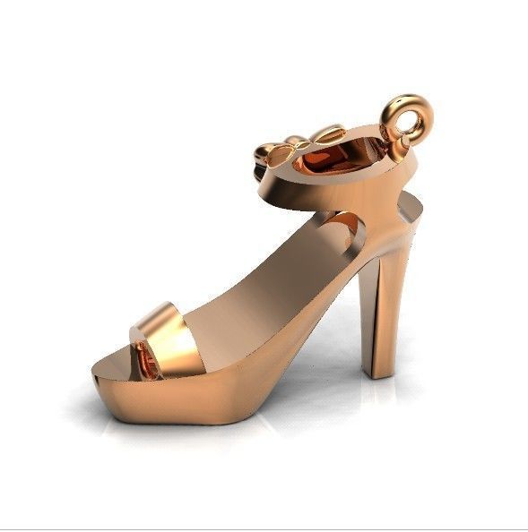 fashionable stylish pendant women shoe sandals 439  3D print model_3