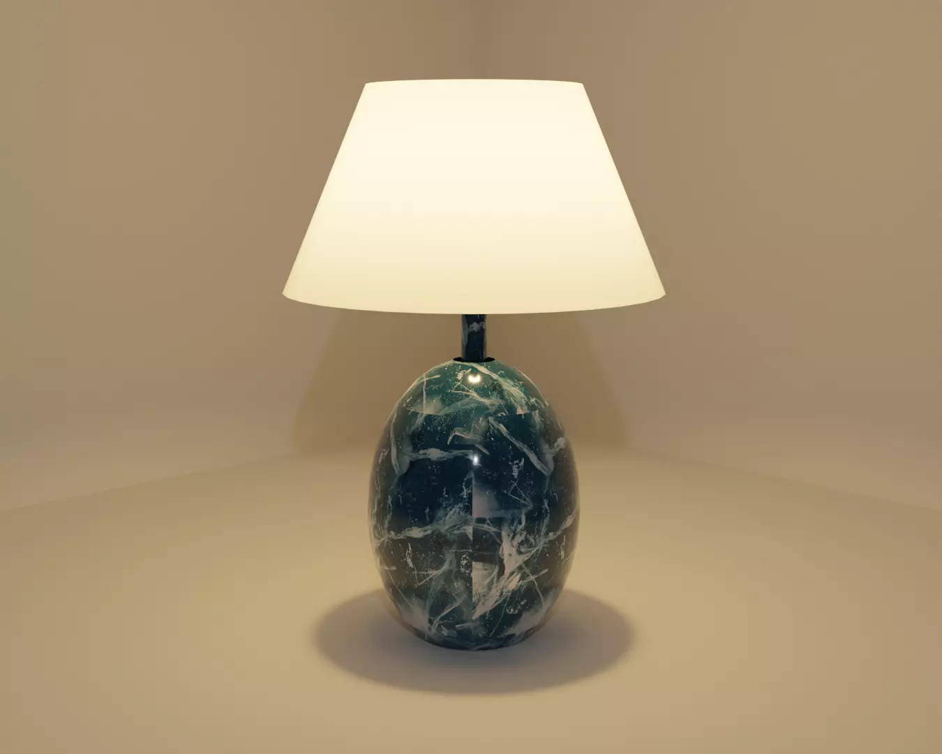 Lamp01 marble table lamp 3D model_0