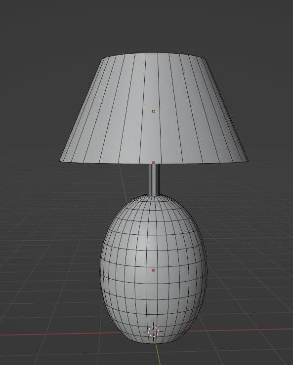 Lamp01 marble table lamp 3D model_4