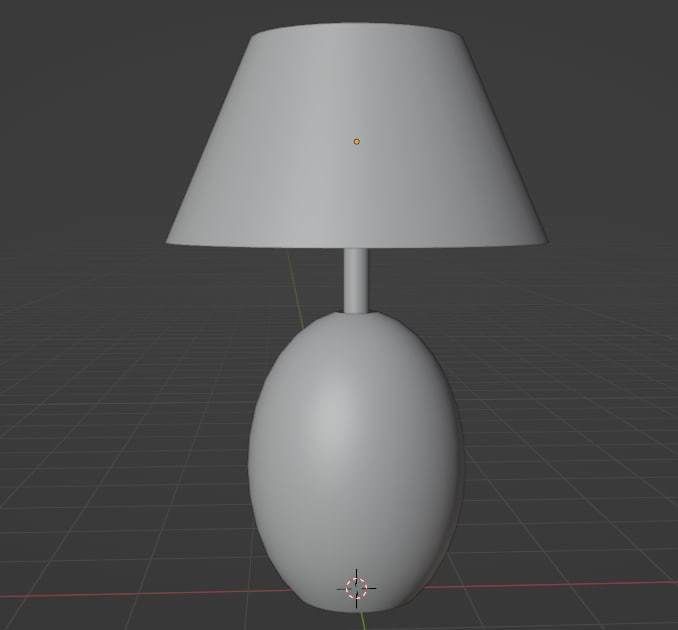 Lamp01 marble table lamp 3D model_3