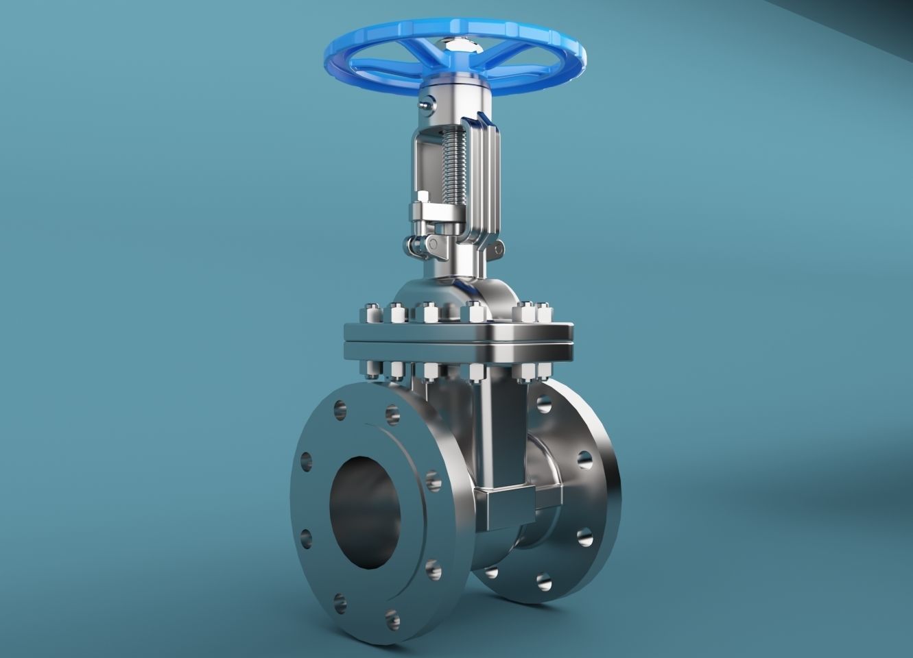 Gate Valve 3D model_1