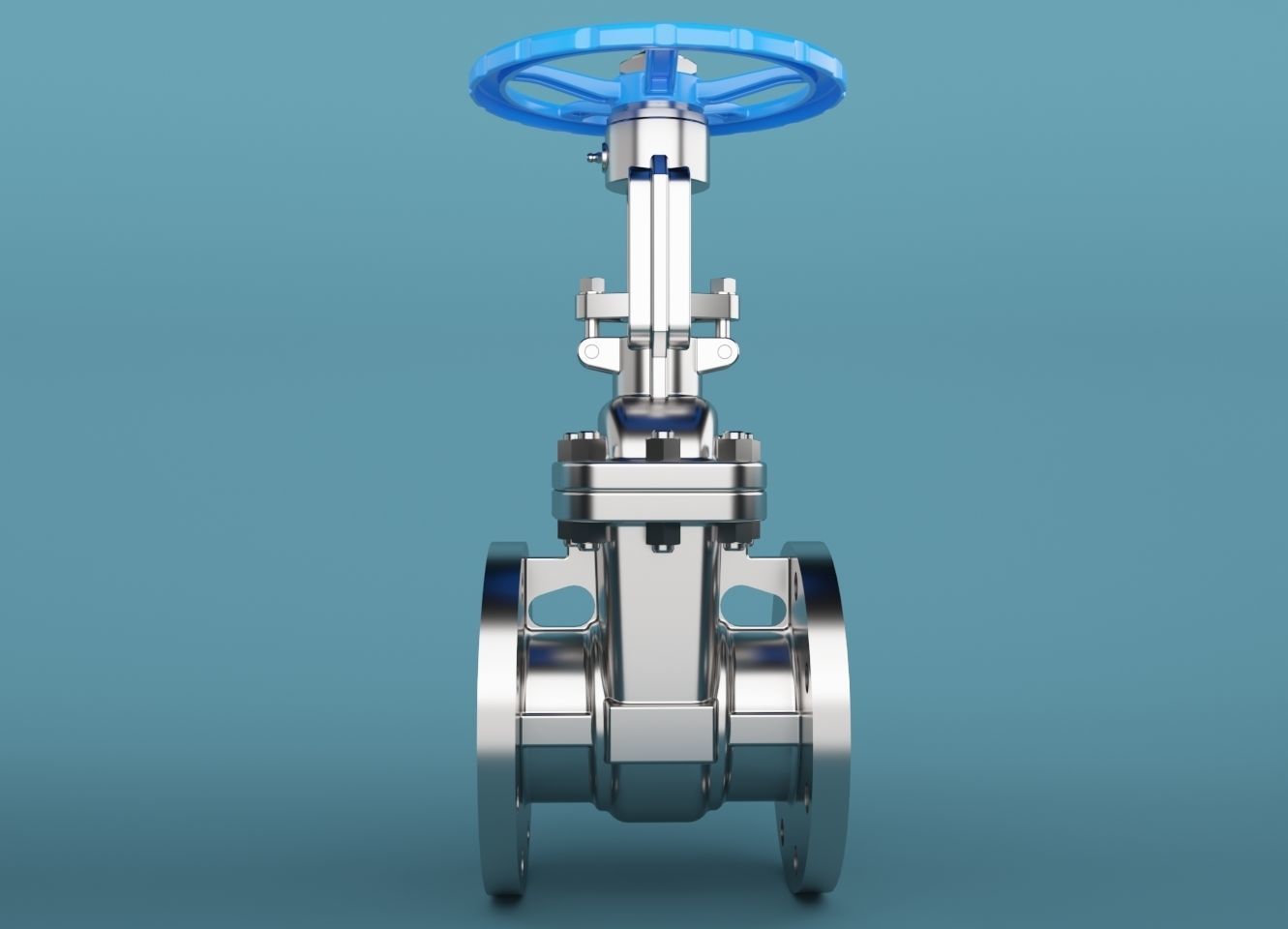 Gate Valve 3D model_2