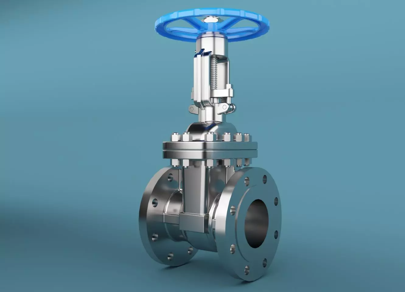 Gate Valve 3D model_0