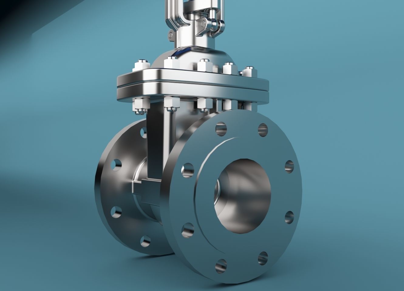 Gate Valve 3D model_5