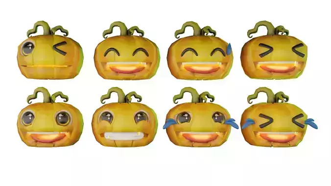 Pumpkin devil emoji on Halloween