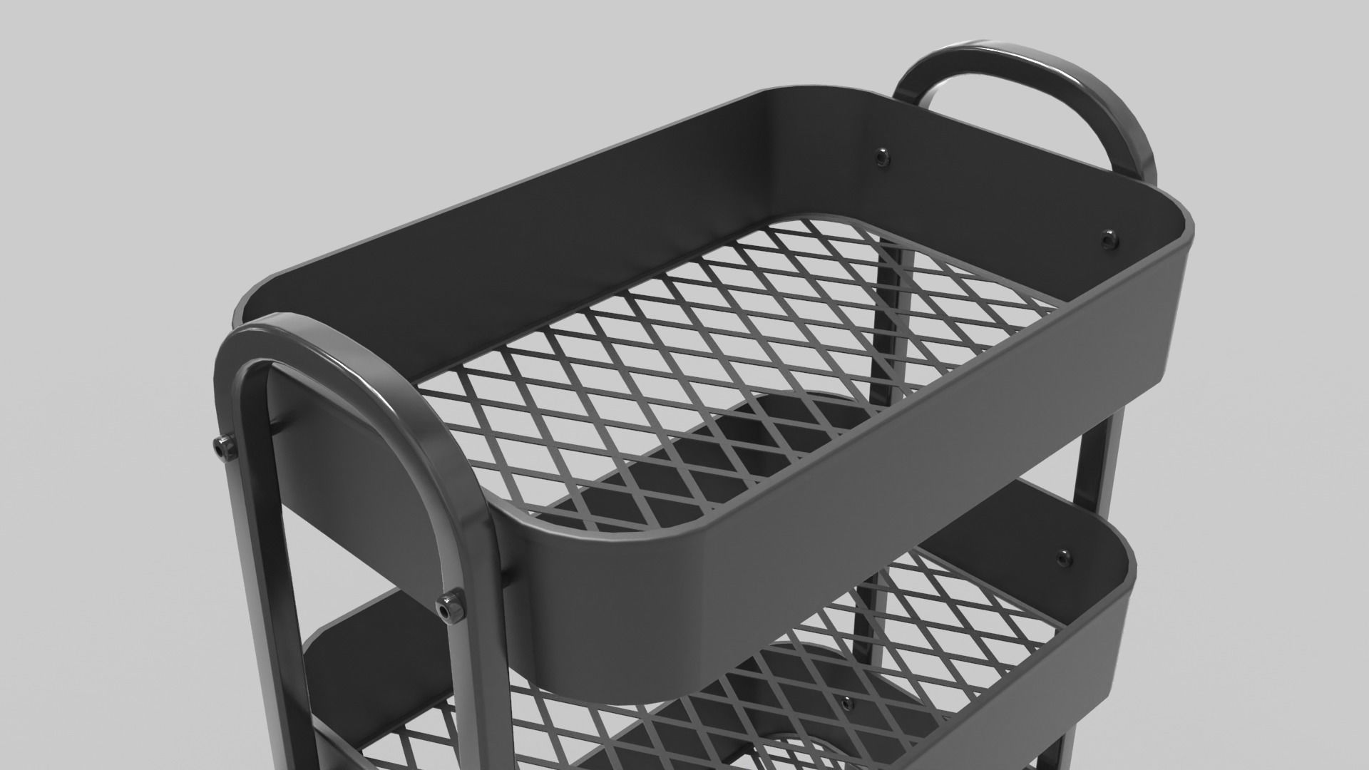 Service Rolling Cart 3D model_3