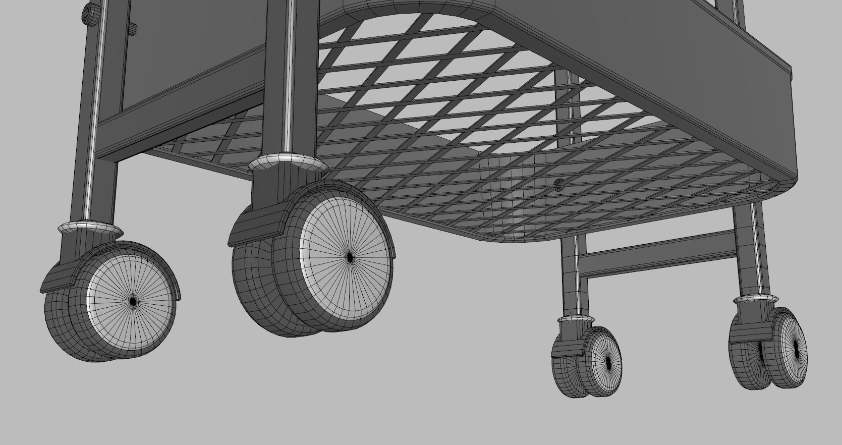 Service Rolling Cart 3D model_8