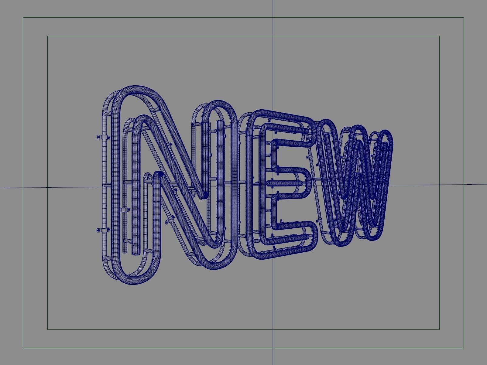 Neon text NEW 3D model_3