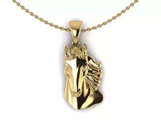 HORSE FACE PENDANT