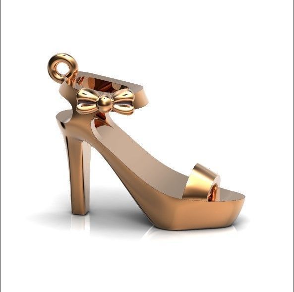 set fashionable stylish pendant women shoes with diamonds 439 3D Model Collection_74