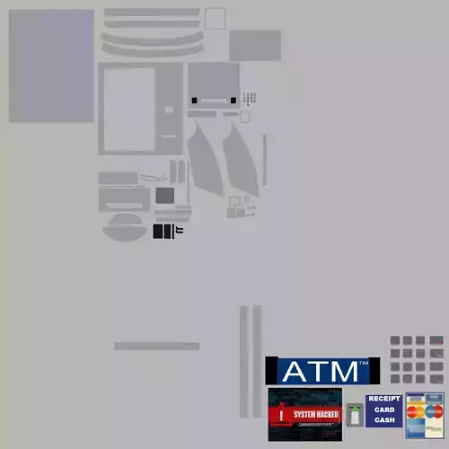 ATM MACHIENE LOWPOLY