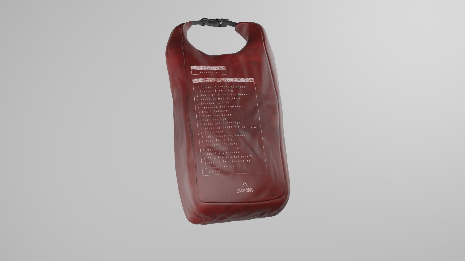 Savior First Aid Kit Low-poly 3D model_5