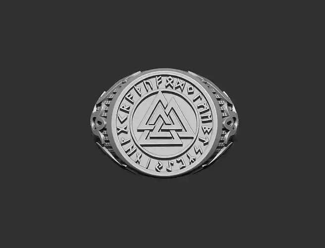 valknut ring 3D print model