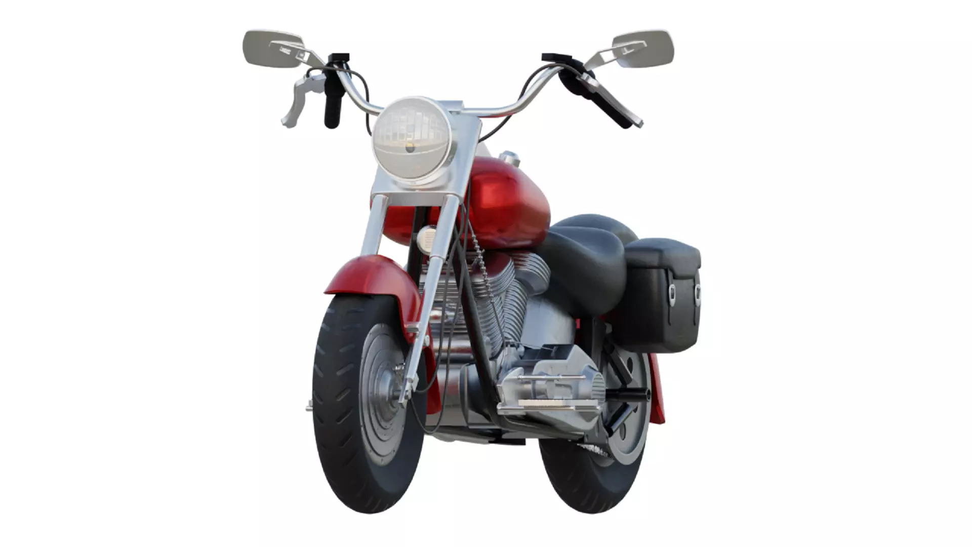 Chopper Motorcycle 3D model