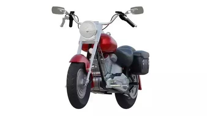 Chopper Motorcycle 3D model