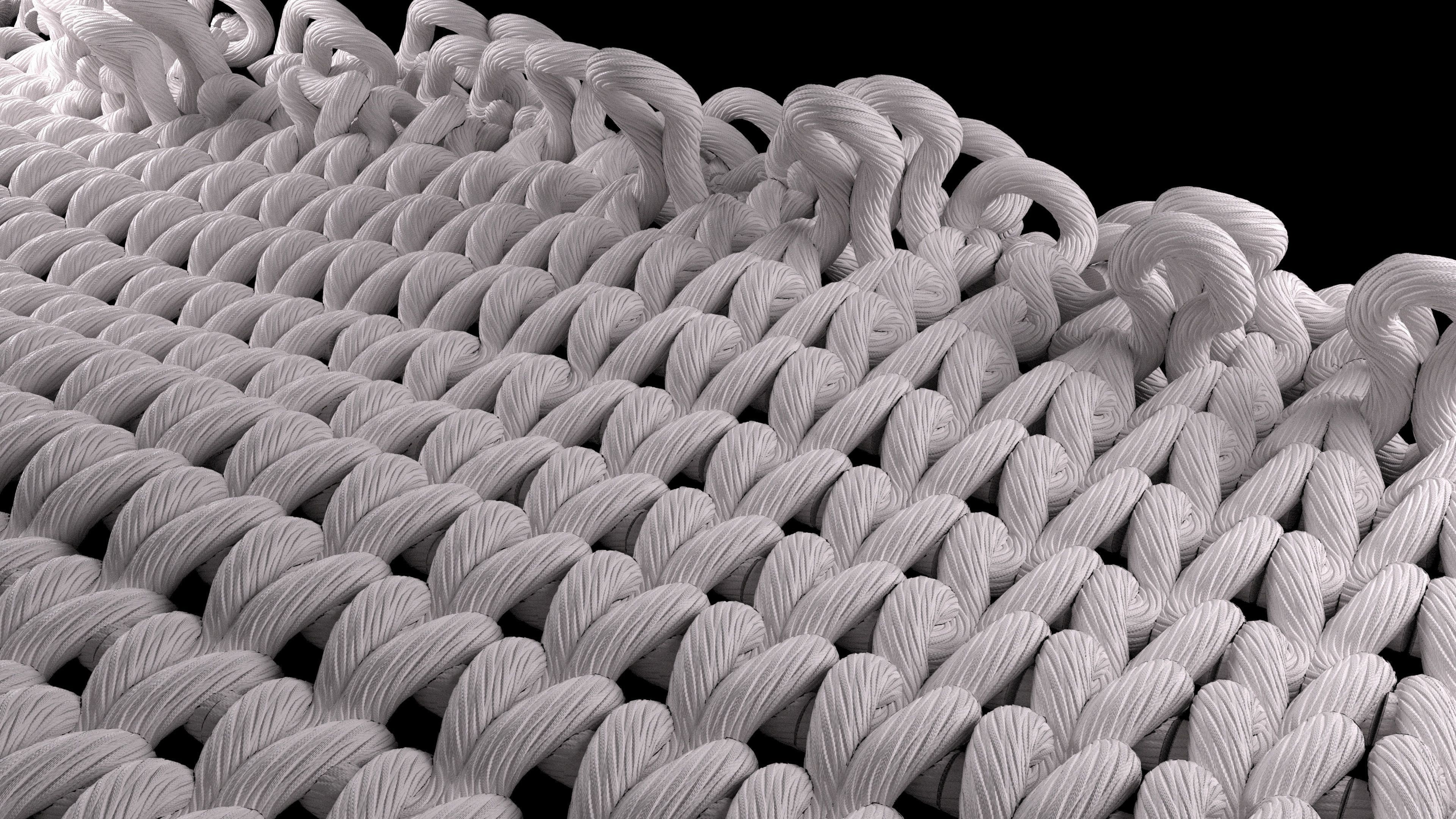Weaving  And Knitting Process Animated 3D model_3