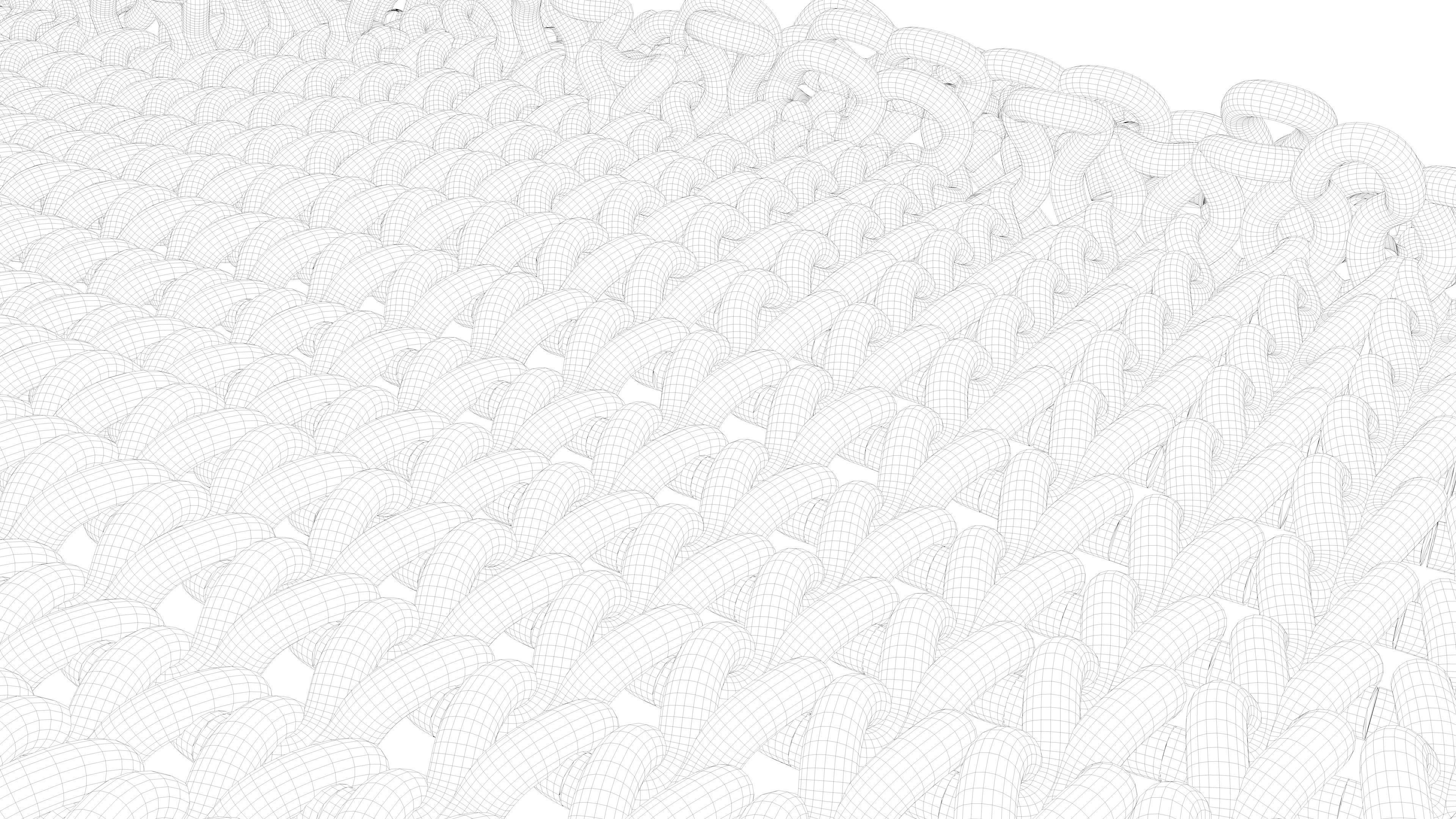 Weaving  And Knitting Process Animated 3D model_7