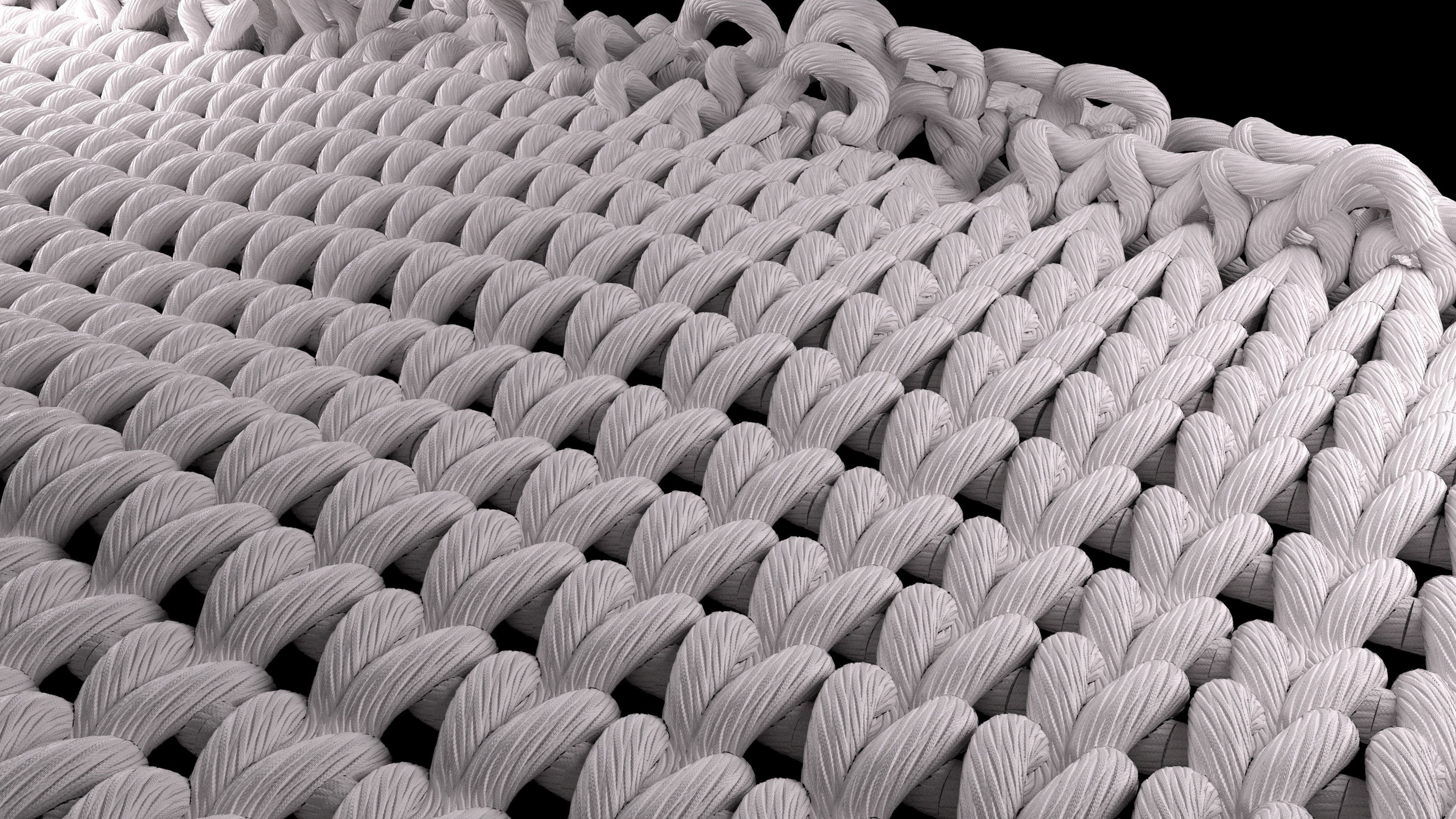 Weaving  And Knitting Process Animated 3D model_5