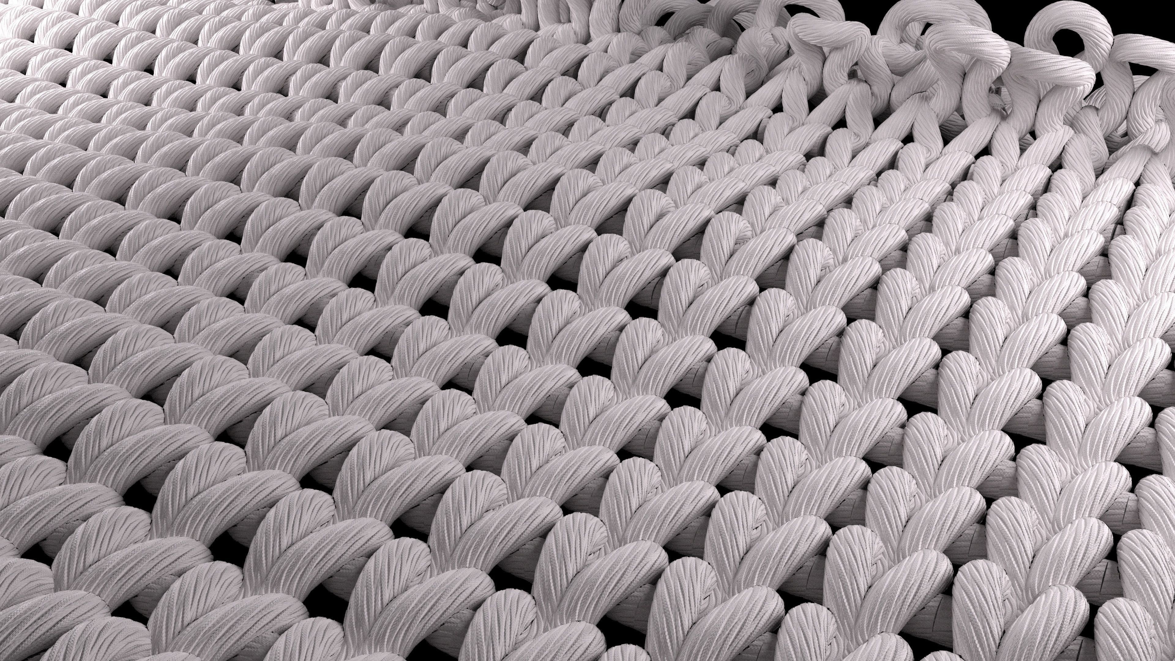 Weaving  And Knitting Process Animated 3D model_6