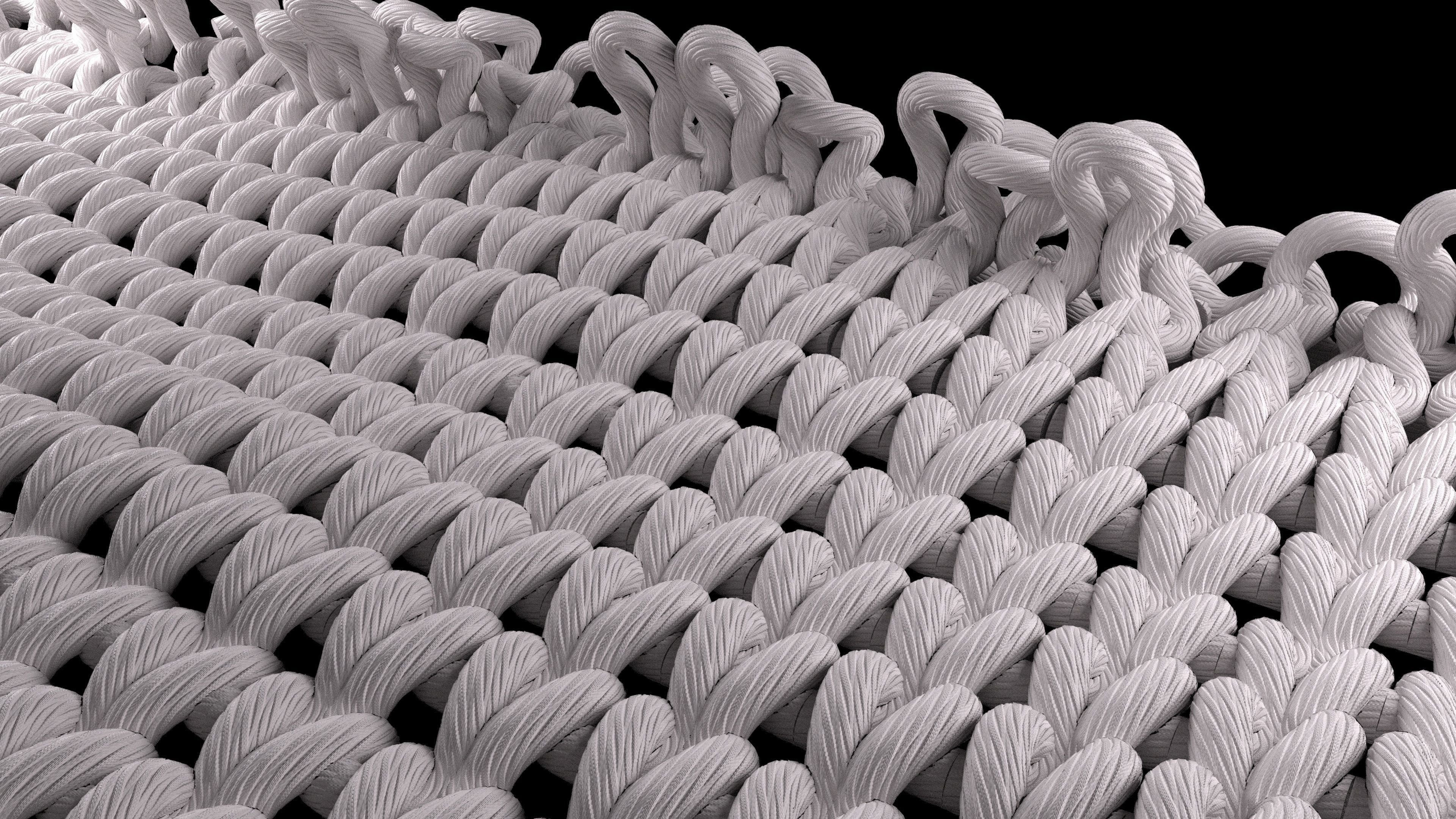 Weaving  And Knitting Process Animated 3D model_4