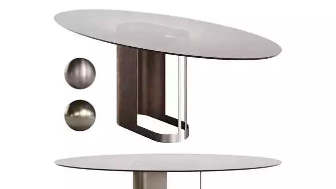Swansea Dining Table by Rossato 3D model