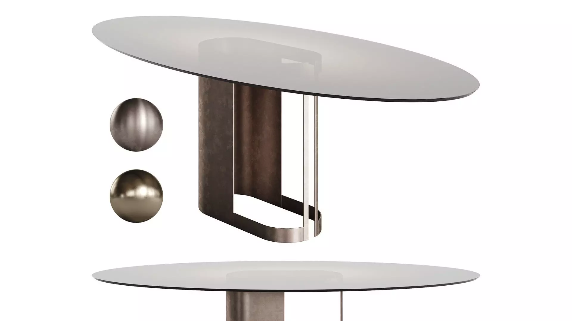 Swansea Dining Table by Rossato 3D model_0