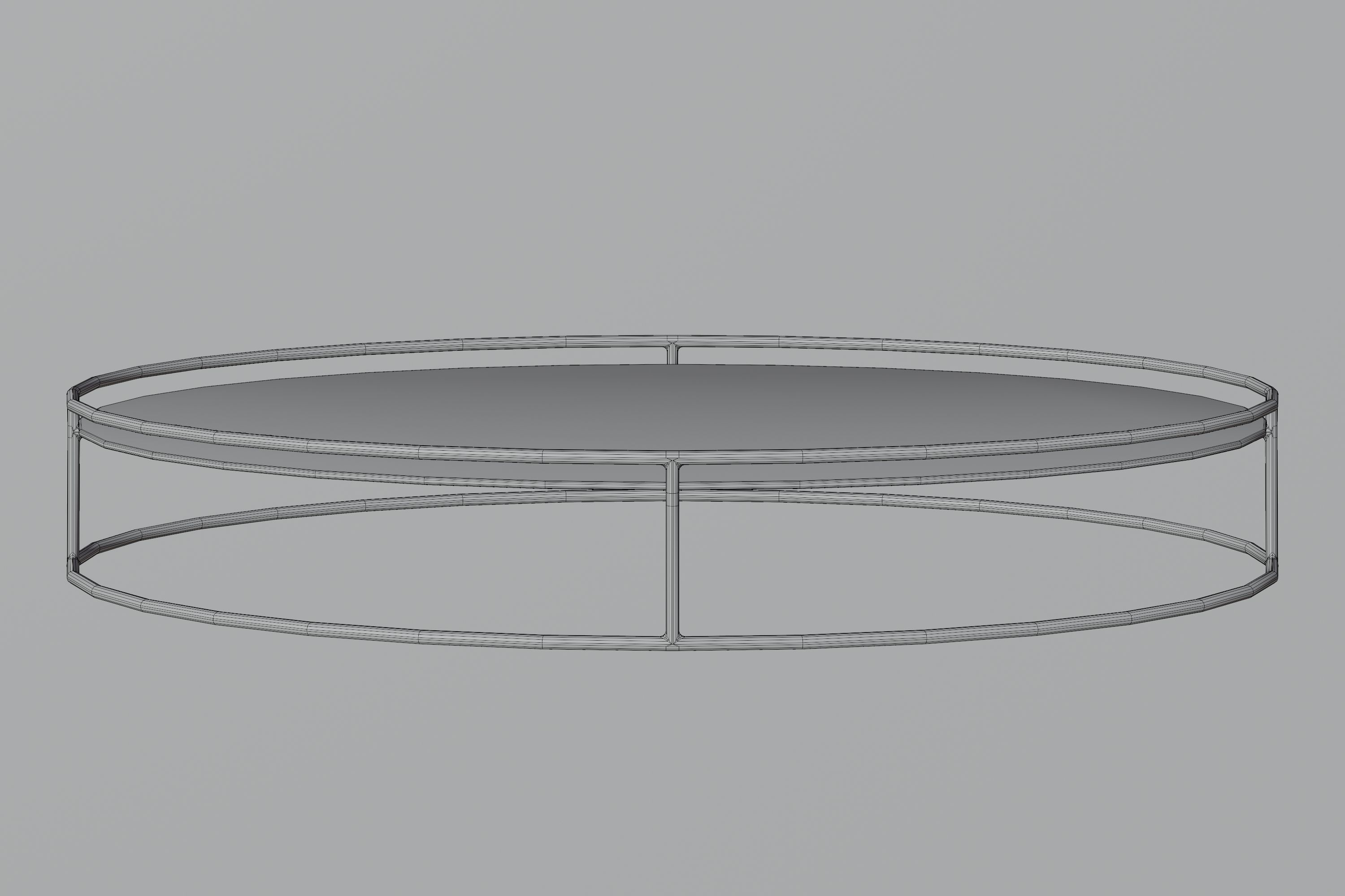 Coffee table Low-poly 3D model_3