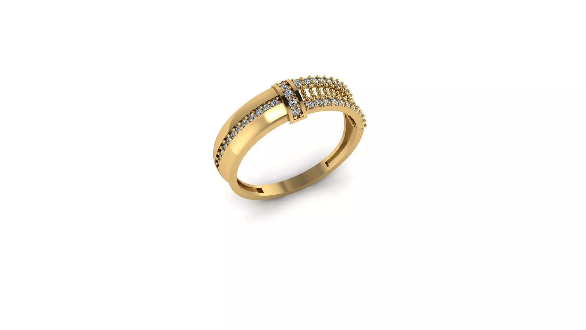 wedding Ring cocktail gemstone printable 012 3D print model_0