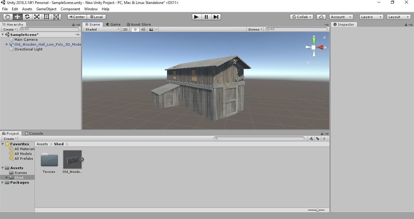 Old Wooden Farmhouse Low poly 3D Model Low-poly 3D model_11