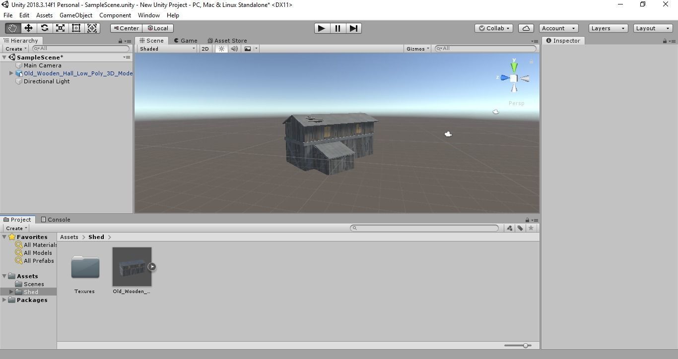 Old Wooden Farmhouse Low poly 3D Model Low-poly 3D model_10