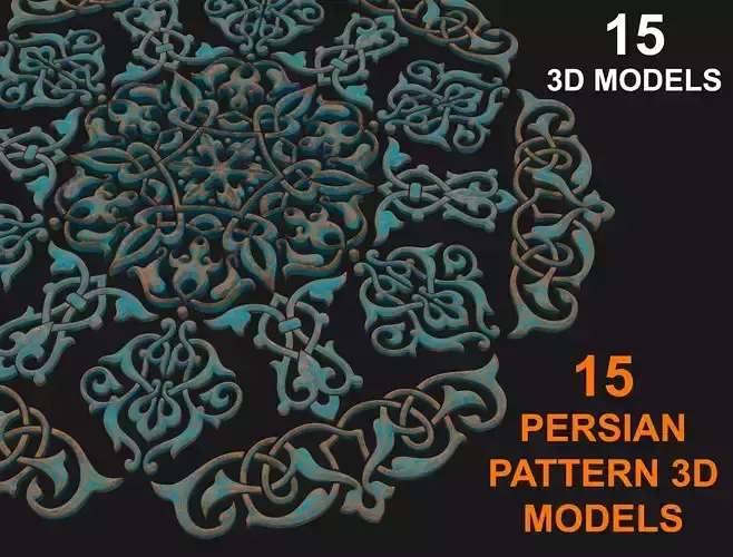 15 Persian pattern 3D models 3D model