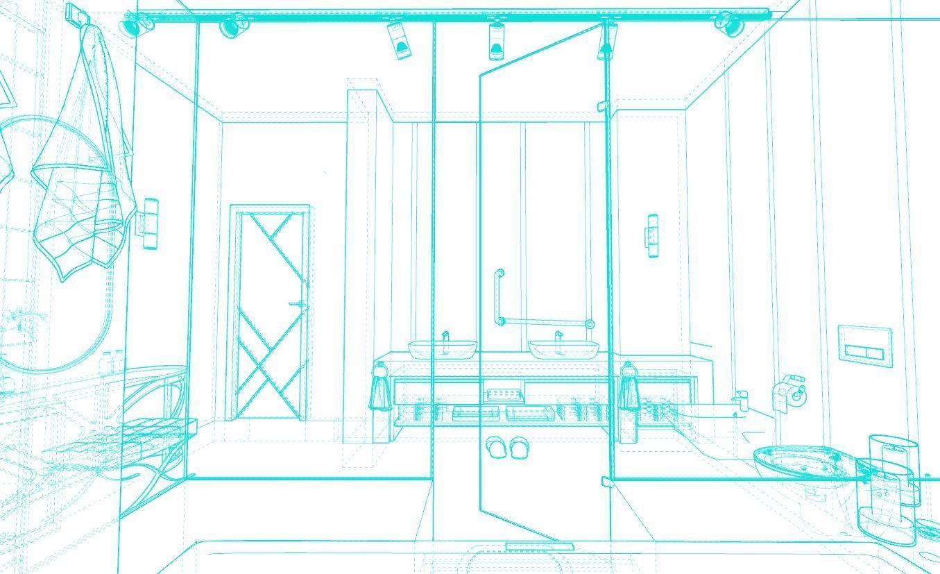 Modern bathroom 3D model_12