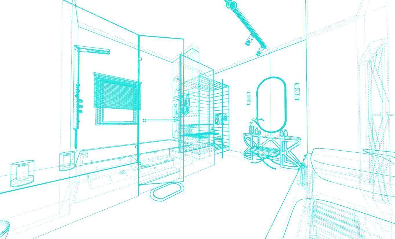 Modern bathroom 3D model_13