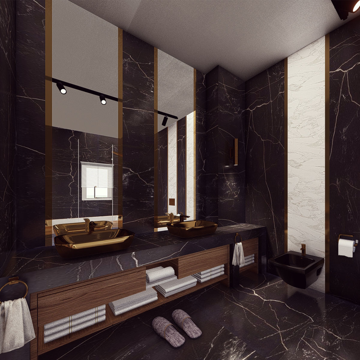 Modern bathroom 3D model_1