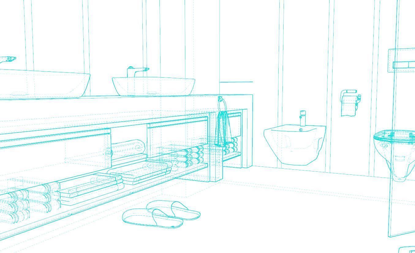 Modern bathroom 3D model_14